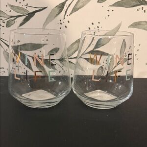 Wine Life Stemless Wine Glass Set